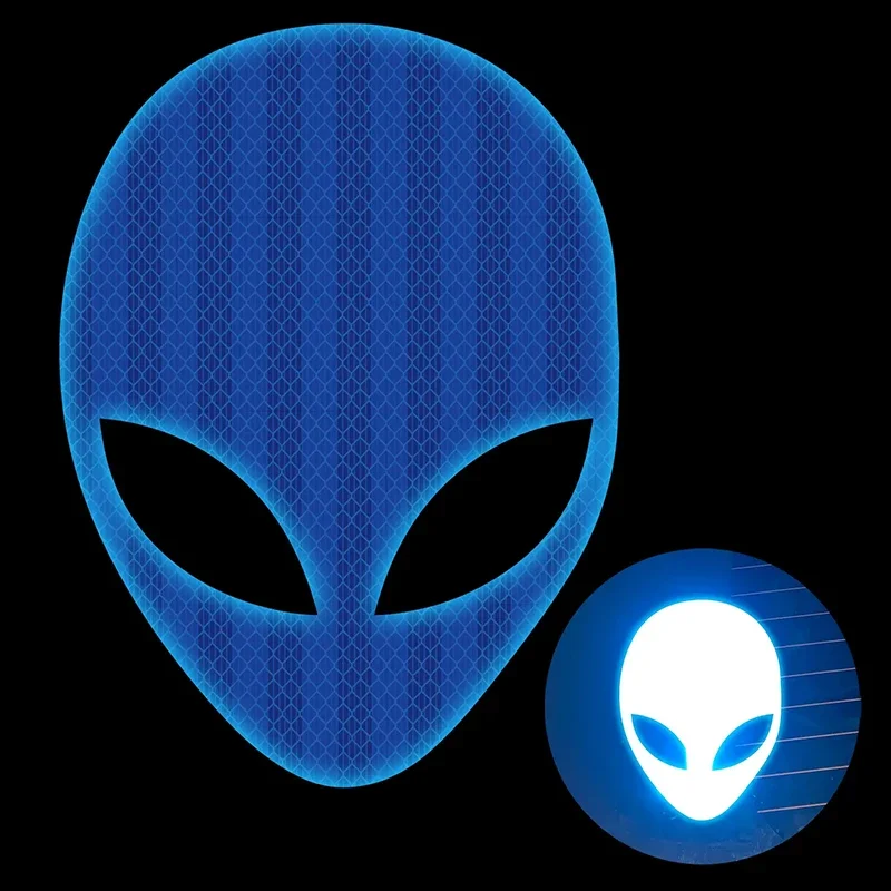 1 pcs Car Sticker Personality Fashion Alien Peace Highly Reflective Motorcycle Vinyl Decals Accessoriesstickers for carcar decor