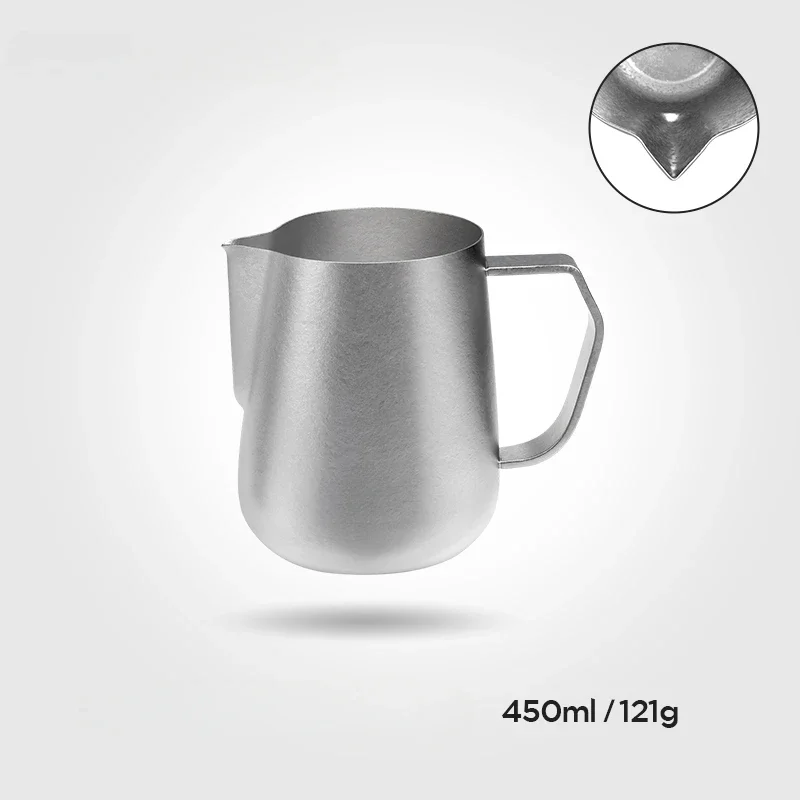 

Кружка для латте из чистого титана, ручной работы, профессиональная, для итальянского латте, с заостренным носиком, для вспенивания молока.