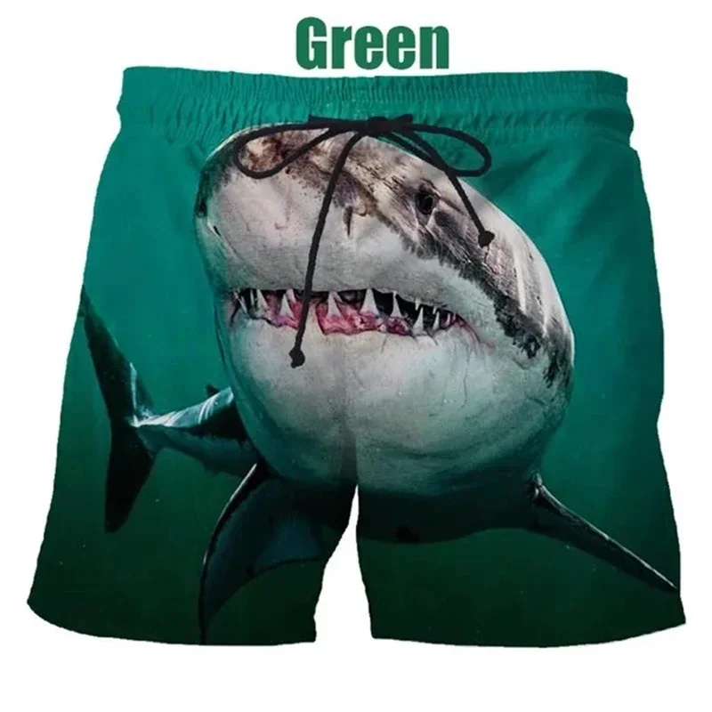 Nuevos Shorts de Verano con Estampado 3D de la Película Jaws, Shorts Casuales Unisex para Playa, Pantalones Cortos de Baño, Shorts de Tiburón, Ropa de Hombre