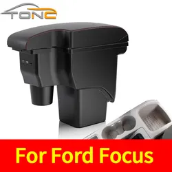 For Ford Focus 2 Armrest box For Ford Focus mk2 Car Armrest Car accessories Interior details Retrofit parts Storage box USB
