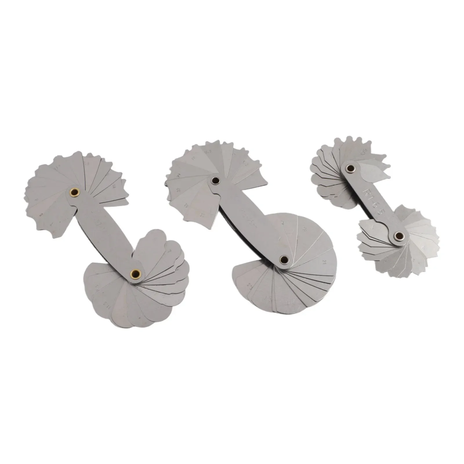 Fillet Gauge Set Stainless Steel Radius Gauge R7-14.5 Instrument Rust Resistant Tool Professional Measuring Equipment