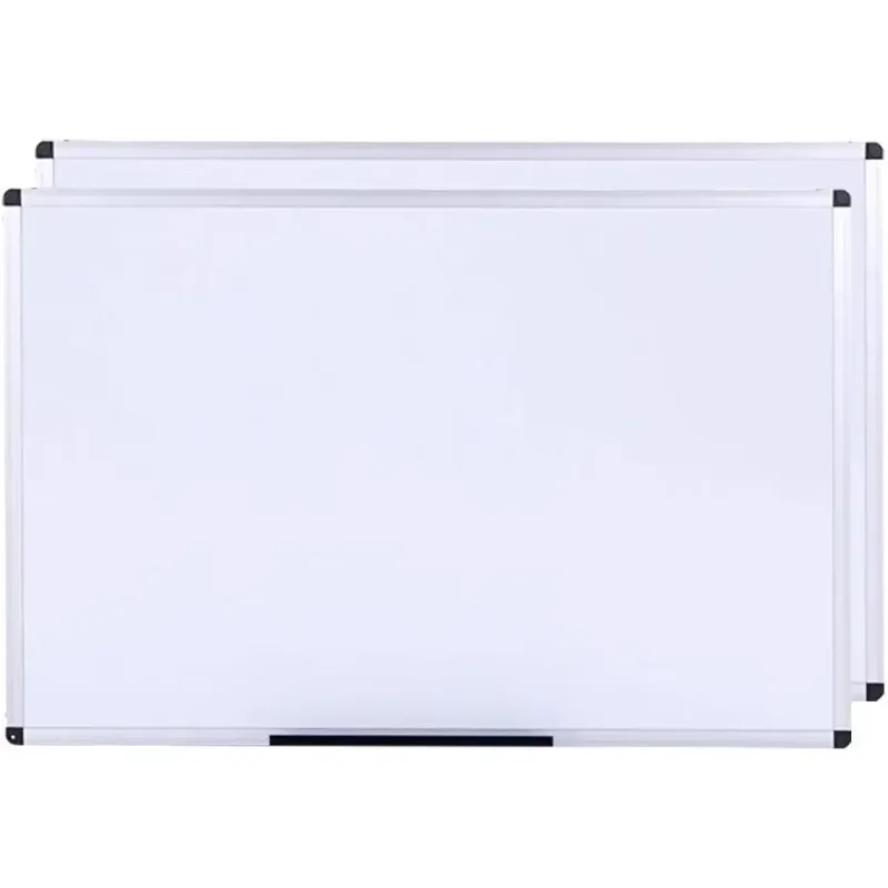 VIZ-PRO Magnetic Dry Erase Board, 72 X 40 Inches, Pack of 2, Silver Aluminium Frame