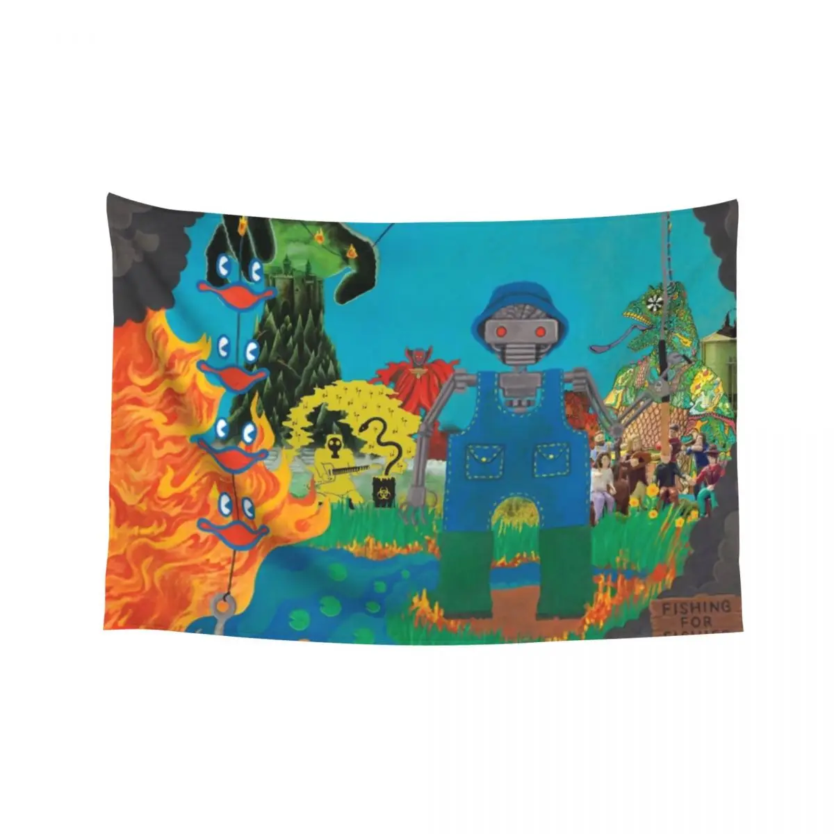 

King Gizzard Album Art Collage Tapestry Wall Art Cute Decor Room Decor Cute Home Decor Accessories Tapestry