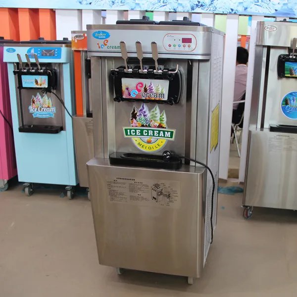 

other snack machines/ Automatic Commercial Stainless Steel 3 flavor soft serve ice cream machine