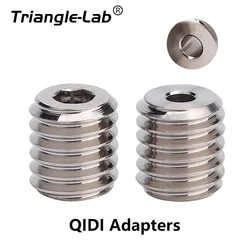 Trianglelab Plated Copper QIDI Adapters and V6 DLC Bimetal Nozzle compatible with QIDI 3D printer