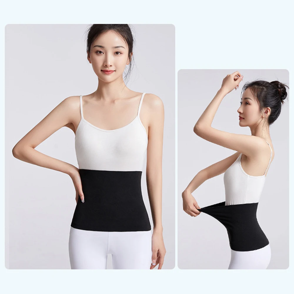 Elastic Cashmere Thermal Cummerbund Waist Support Abdomen Back Pressure Warmer Inner Wear Winter Warm Thickening Belly Protector