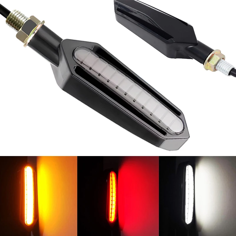 E-mark Motorcycle LED Turn Signal light 12V Indicators Blinkers Lamp Universal for Honda Hornet 600 cb650f YAMAHA MT03 XVS 650