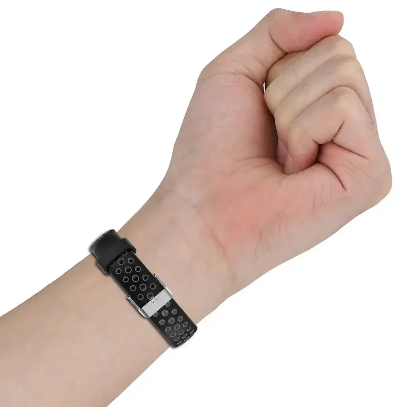 SiliconeTwo Color Strap For Xiaomi Mi Band 9 8 Breathable Sport Smart Watch Wrist Bracelet Band9 Band8 NFC WristBand Accessories image 4