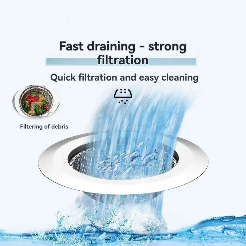 

3 шт., фильтр для ванной комнаты, кухонной раковины, сетка из нержавеющей стали, универсальная сливная сетка, фильтр для раковины, раковины для овощей, остатков