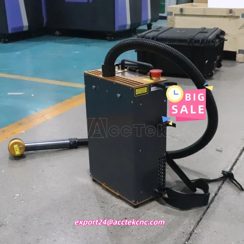 

Backpack 100W 200W 300W JPT Portable Pulse Laser Cleaner for Stainless Steel Aluminum & Wood Rust Removal with Air Cooled System
