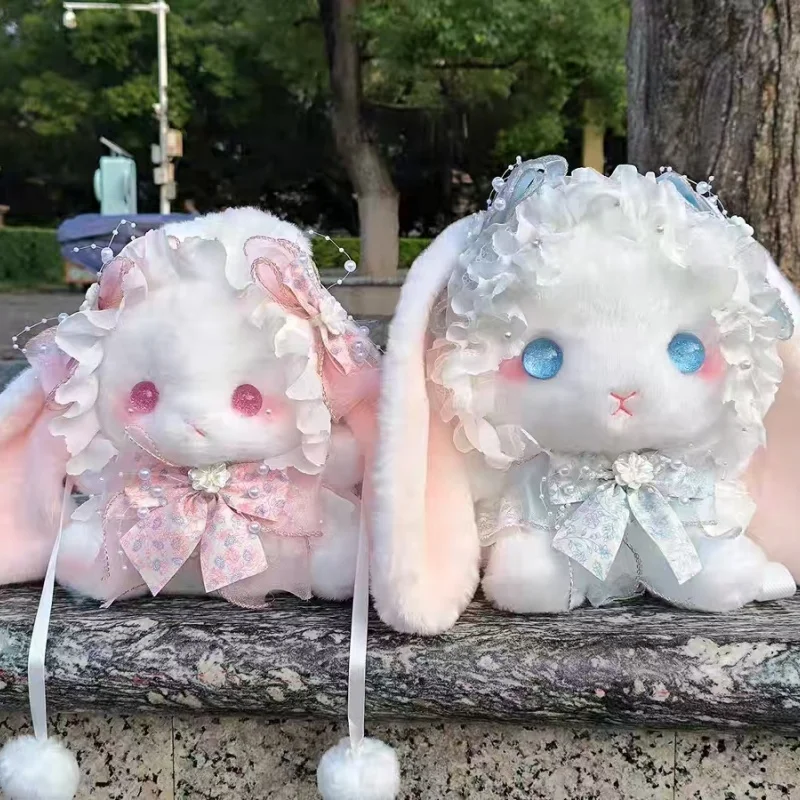 

Новый большой емкости, высокая красота, Instagram, оригинальная девушка, Лолита, подвесные уши кролика, 28 см, сумка с кроликом, милый рюкзак