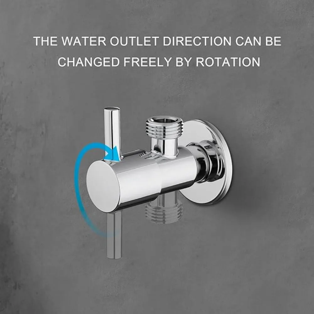 

1/2"male X 1/2" Male Brass Bathroom Brushed Gold Black Angle Stop Valve Chrome Copper Tap Toilet Bathroom Basin Laundry