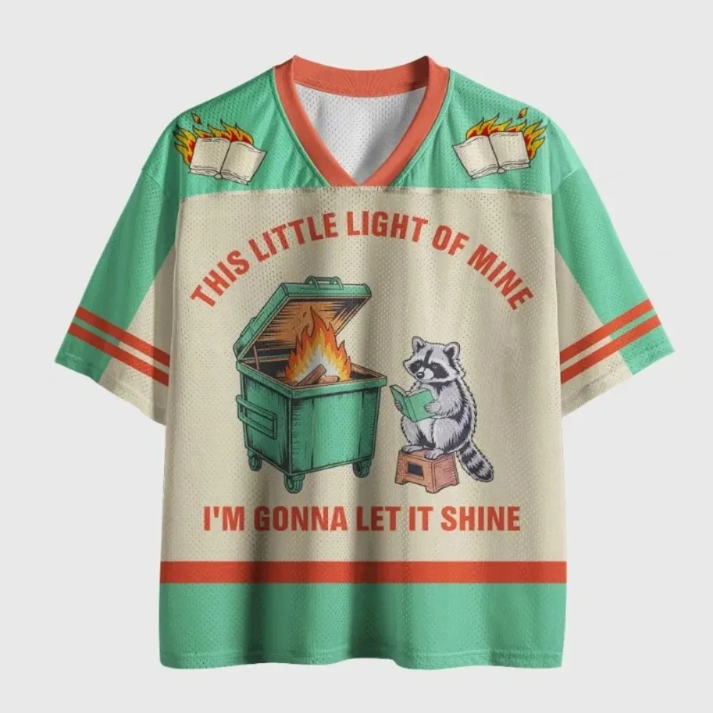 Y2K Fun Cartoon 3D-Druck Damen- und Herren-T-Shirts mit V-Ausschnitt, Party, Casual, atmungsaktiv, schnelltrocknend, für Sport, Eltern-Kind-Kleidung – Detail 3
