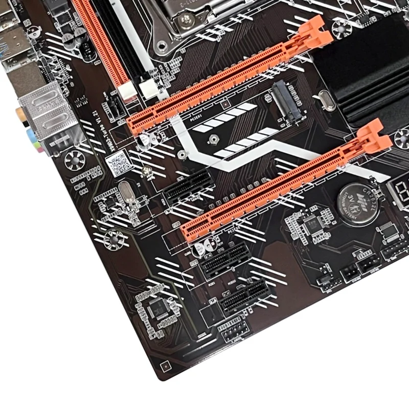 1 Set X99T Desktop Motherboard +SATA Cable+Baffle LGA2011 V3 M.2 NVME NGFF Support E5 2666 E5 2673 E5 2678 V3 CPU