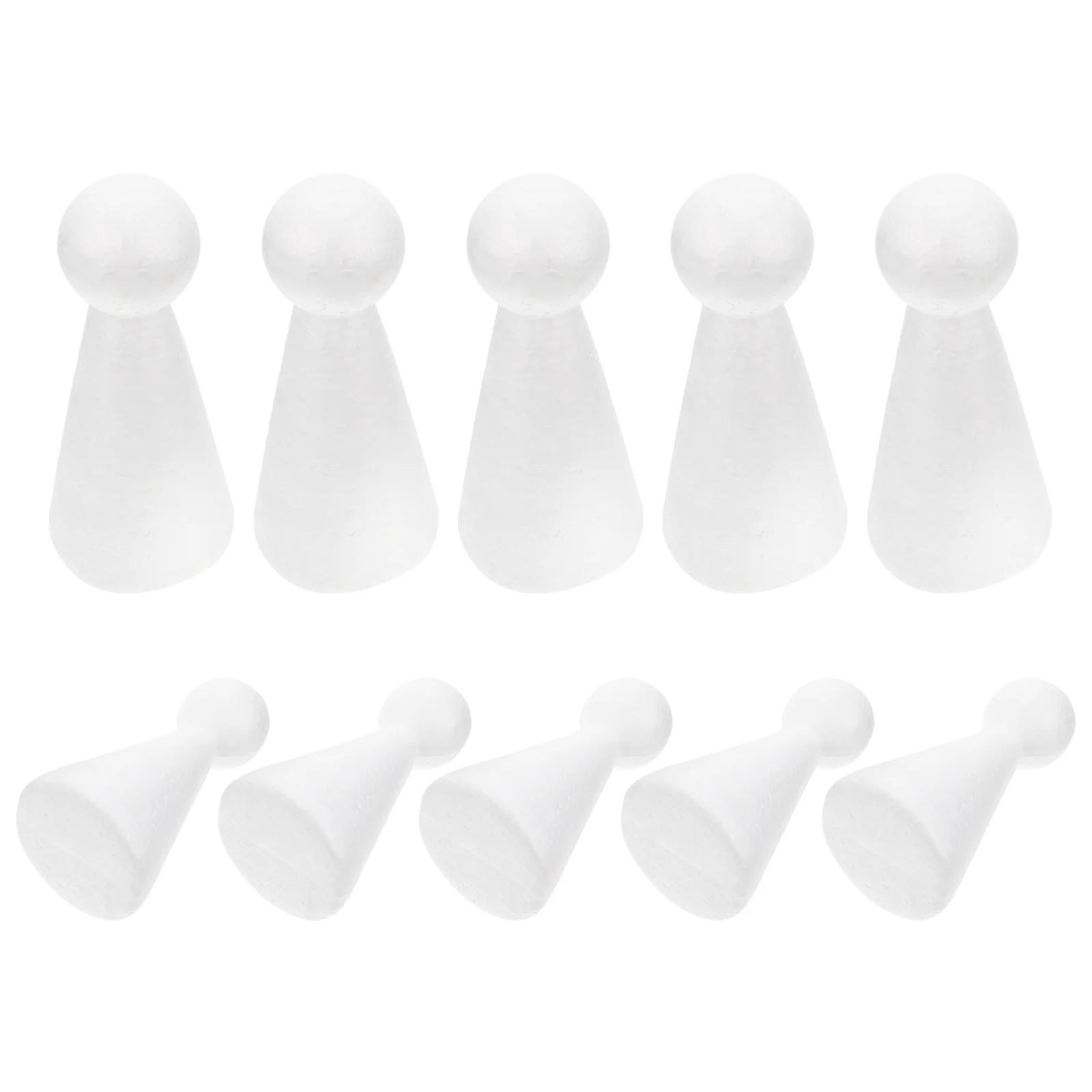 10 Pcs Villain White Foam Balls Peg Crafts Making Model