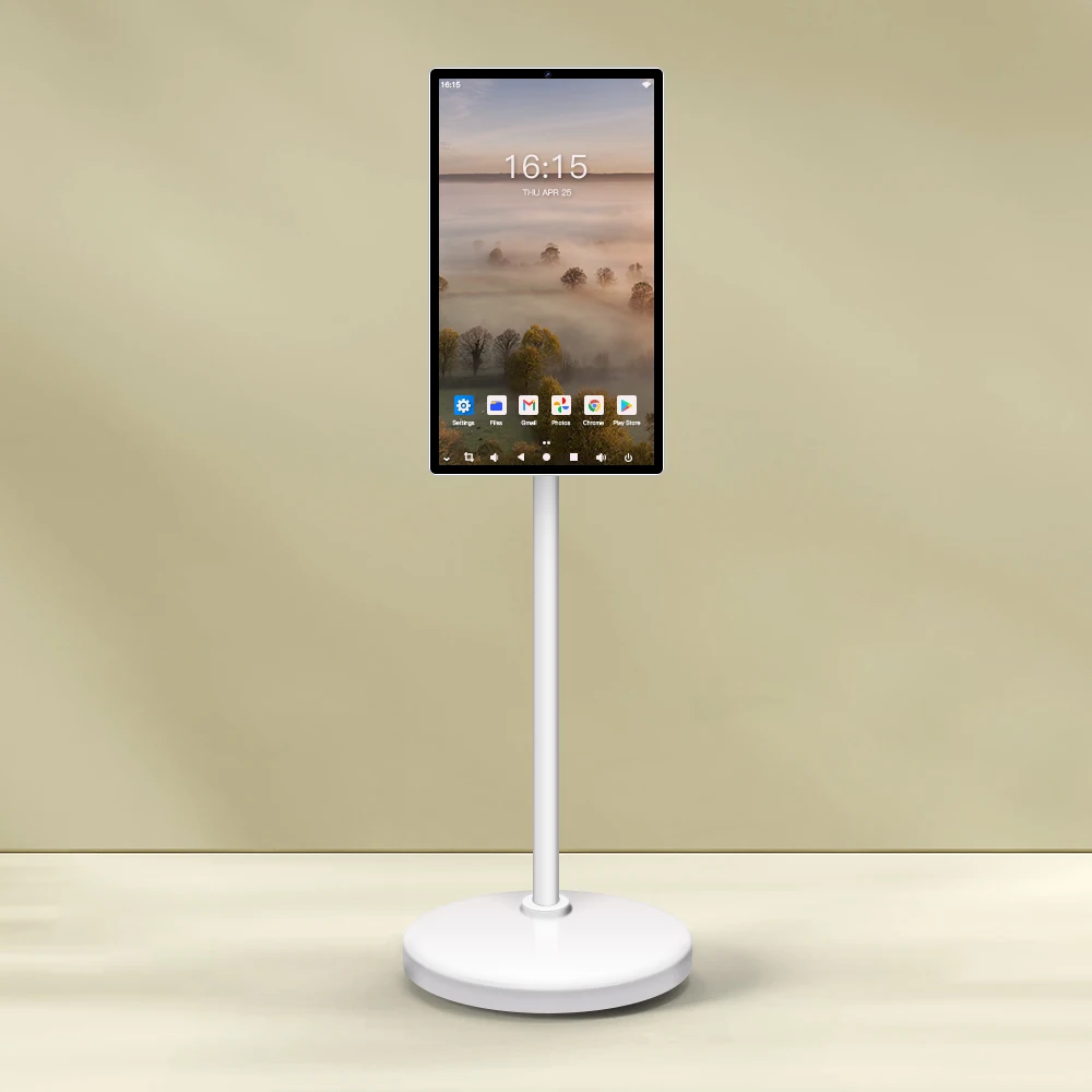 

24-дюймовый смарт-телевизор для дома и фитнеса с мобильным экраном, функцией зарядки, встроенными двойными динамиками и камерой высокого разрешения