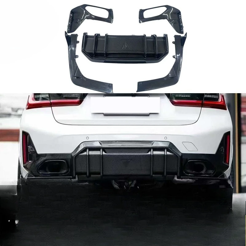 Suitable for BMW, carbon fiber rear lip, rear lip bumper diffuser, automotive modification