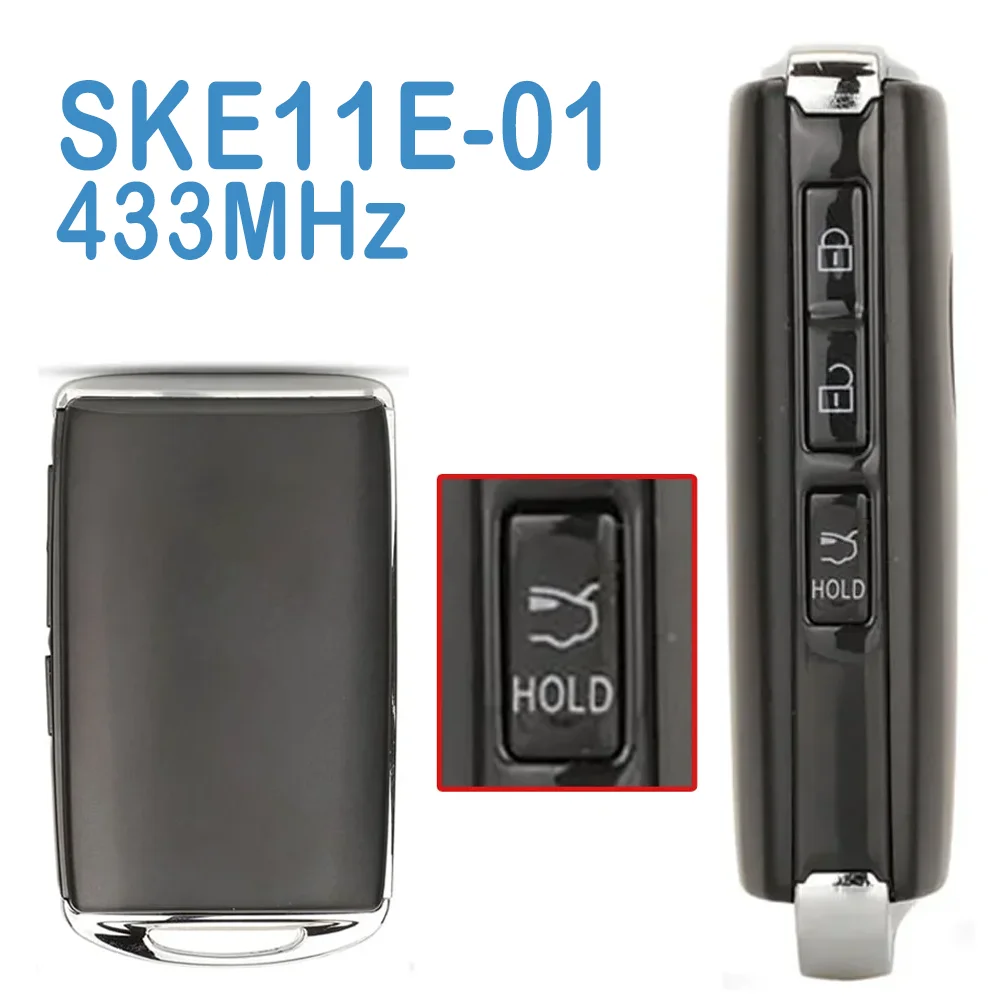 2 Pcs/lot SKE11E-01 Auto Smart Remote Control 433MHz 3 Buttons BCYB-67-5DYA Replace Car Key Fob For Mazda