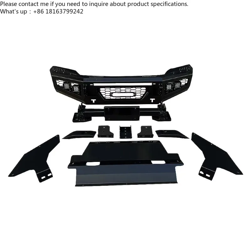 

4x4 Steel Rear Bumper with Fog Light Cut-Outs Front Bull Bar Accessory for TOYOTA Revo for Offroad