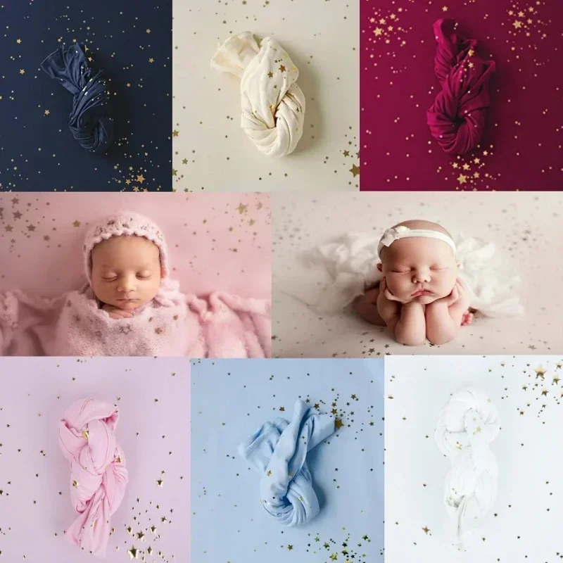 40/150*170cm Baby photo Blanket  Newborn Photography Props Gilding  Star Backdrop Fabrics Cloth Shoot Studio Accessories