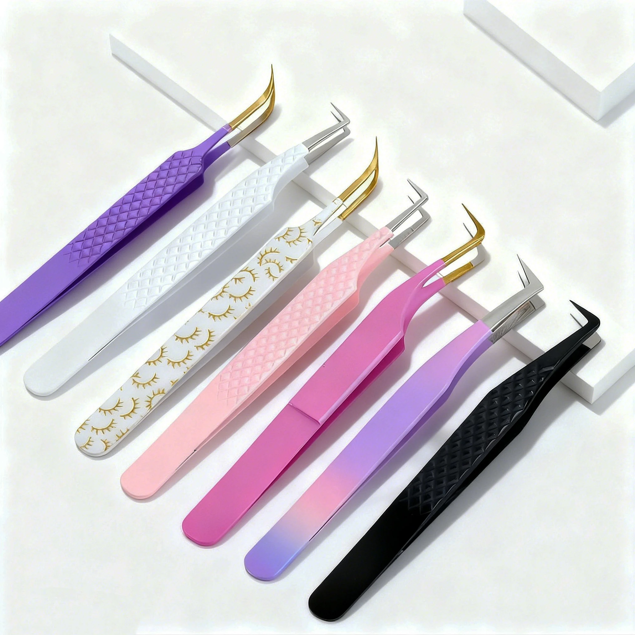 Pinset Bulu Mata Ujung Serat F - Eyelash Extension Mega Volume ulasan dan harga