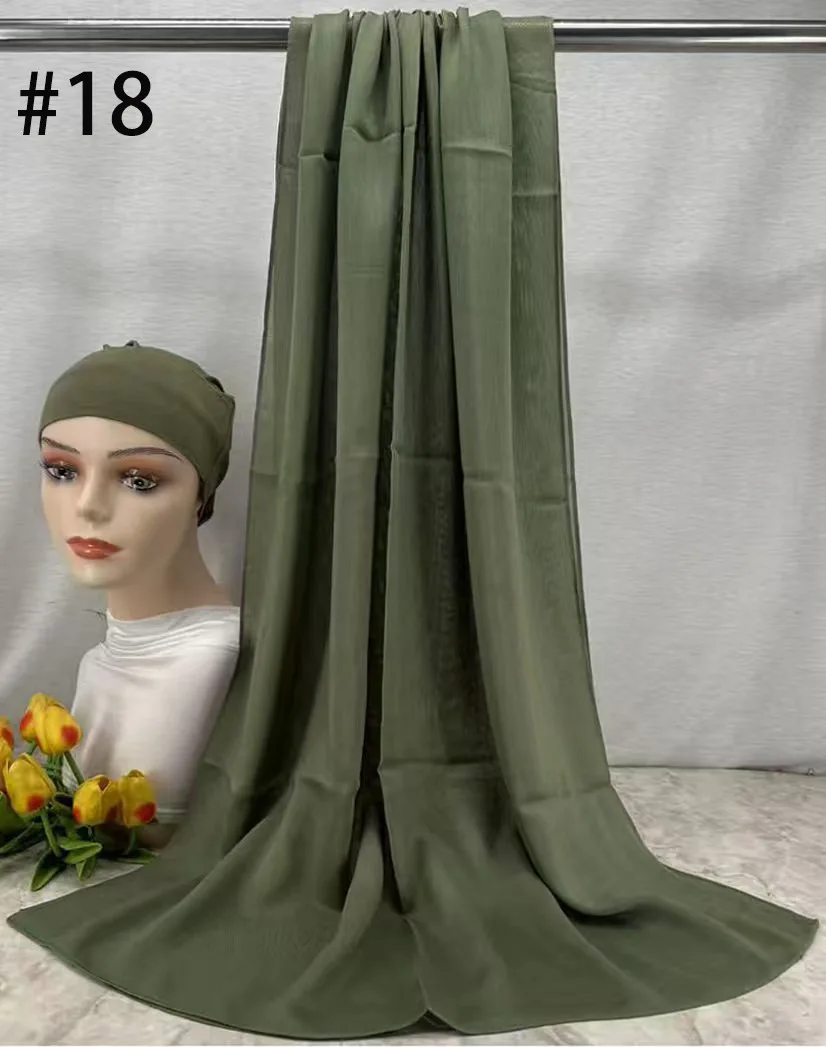 Mini Modal Hijab with Undercap Set Basic Stretchy Pullover Headscarf Thin Breathable Sunscreen Head Wrap Hijabs Scarf 165*50cm image 3