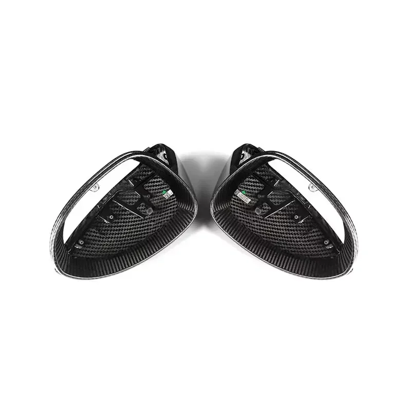 Carbon Fiber Side View Mirror Cover Caps Compatible for Porsche 9Y1 Cayenne 2018-23 Left Side Replacement Mirror Caps