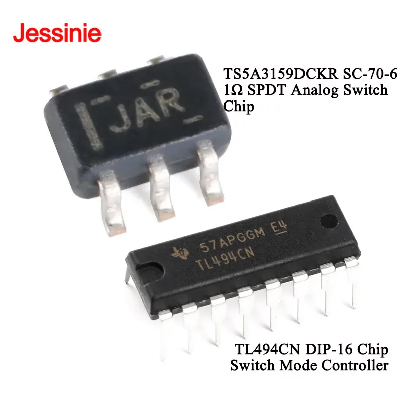 20Pcs/2pcs TS5A3159 TS5A3159DCKR TS5A3159D JAR SC-70-6 1Ω 1-R SPDT Analog Switch Chip IC TL494 TL494CN DIP-16 New