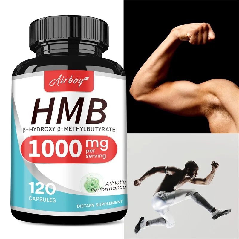 HMB Supplements for Men - Replenish Energy, Muscle Function and Blood Flow, Body Shape Management, Promote Sports Endurance