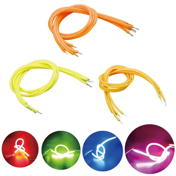 Led لينة صيل اديسون لمبة أجزاء المصباح الثنائيات LED خيوط DC3V 80/133/255/300 مللي متر لتقوم بها بنفسك عيد الميلاد مصباح للزينة ضوء الليل