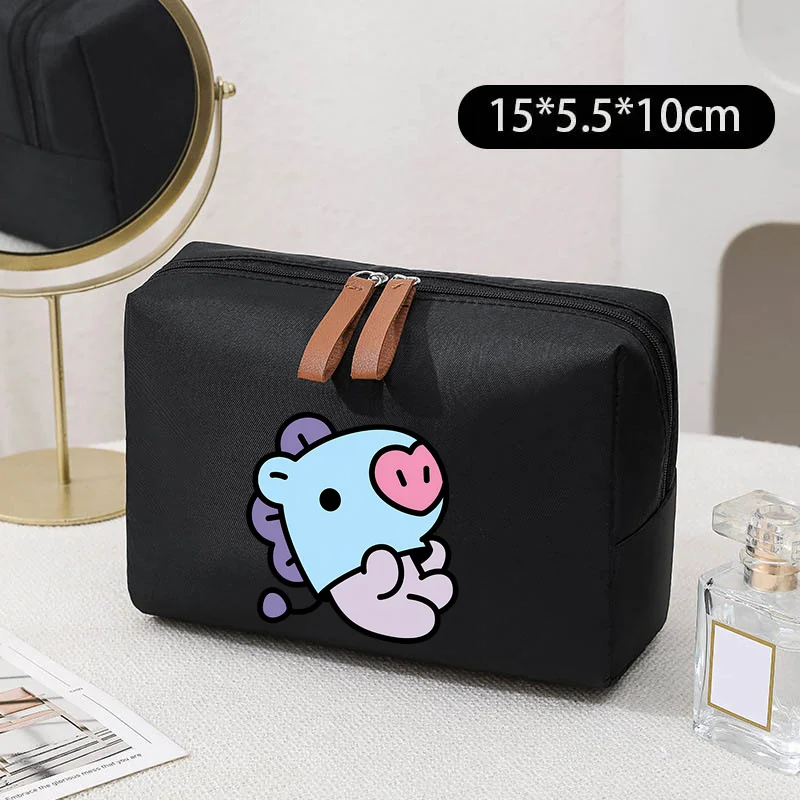 Bolsa de almacenamiento de animales de dibujos animados para mujer, monedero, Mini Koop, bolsa de cosméticos, artículos de tocador de viaje, bolsa de lavado para niñas