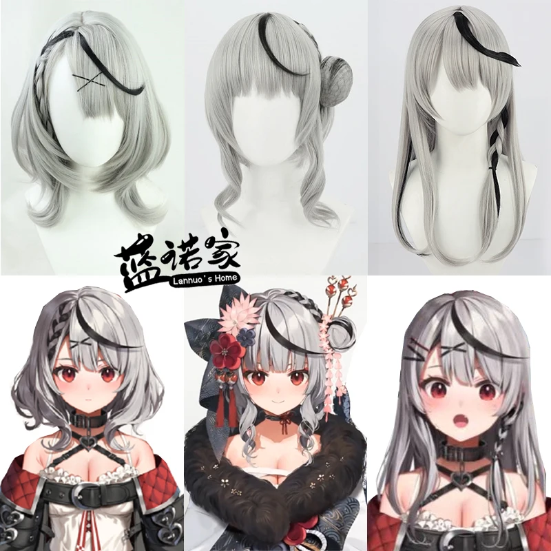 

Виртуальный YouTuber VTuber Hololive Sakamata Chloe, аниме, парики для косплея, термостойкие синтетические волосы + шапочка для парика