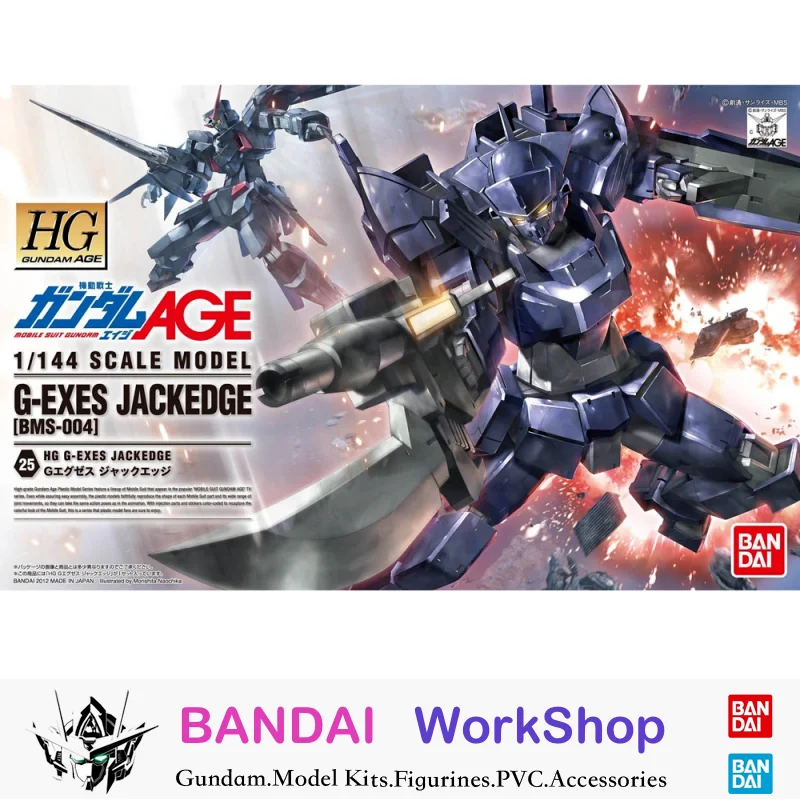 

Bandai Original 1/144 HGAge G-Exes Jackedge (BMS-004)Action Figure Assembly Model Kit Collectible Gifts