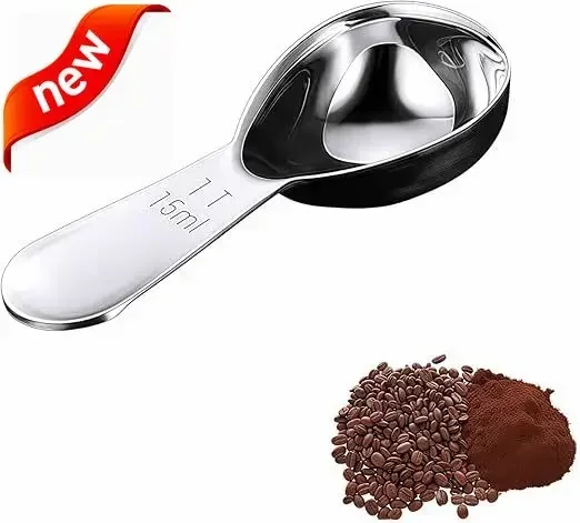 

1 Tbsp(15ml) Coffee Scoop,Stainless Steel Measuring Spoons for Coffee,Protein Powder,Sugar,Easy Read Laser Engraved Mark