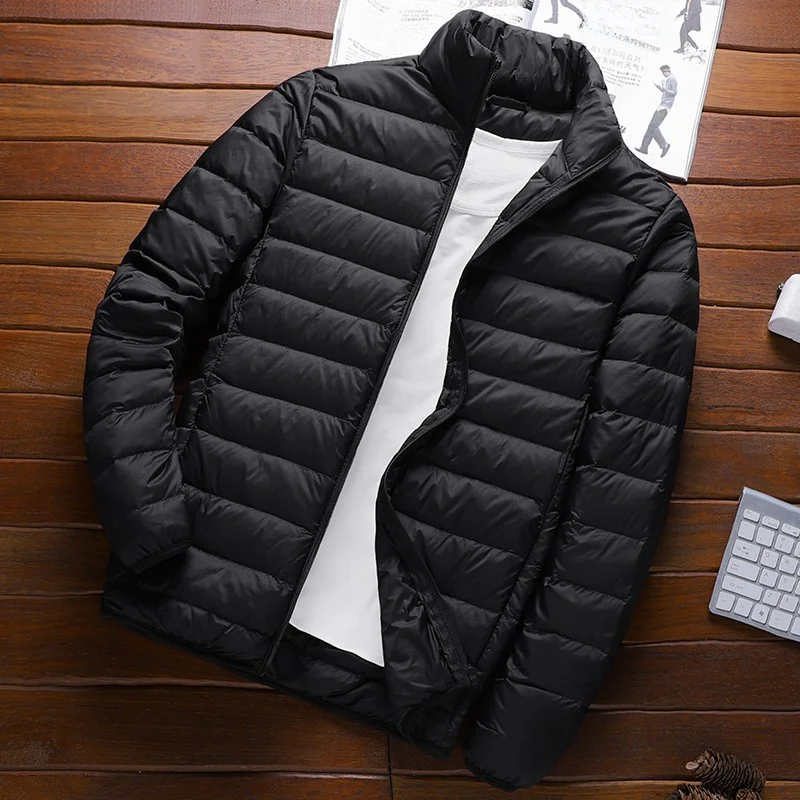 

Легкое зимнее стеганое хлопковое пальто, мужское свободное пальто больших размеров, повседневное теплое тонкое хлопковое пальто, верхняя одежда с капюшоном