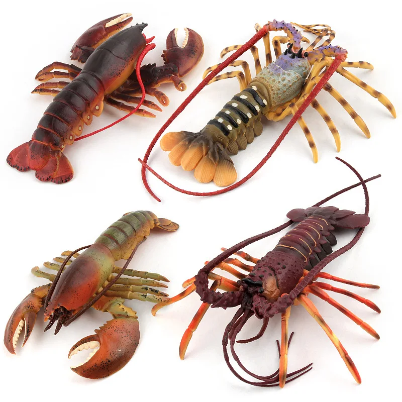 Ocean Animal Model Simulation Solid Lobster Model Toy Lobster Marine Organism Model Ornament