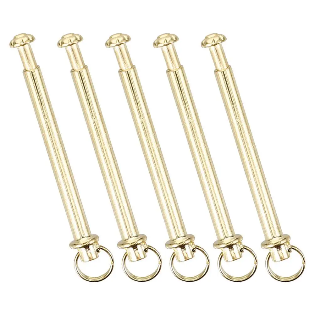 5 Set Ventilatore Chiodo Ciondolo Albero di bambù Filo elettrico Palmare Kit di riparazione in acciaio inossidabile massiccio Albero ventola pieghevole Rivetti Dadi