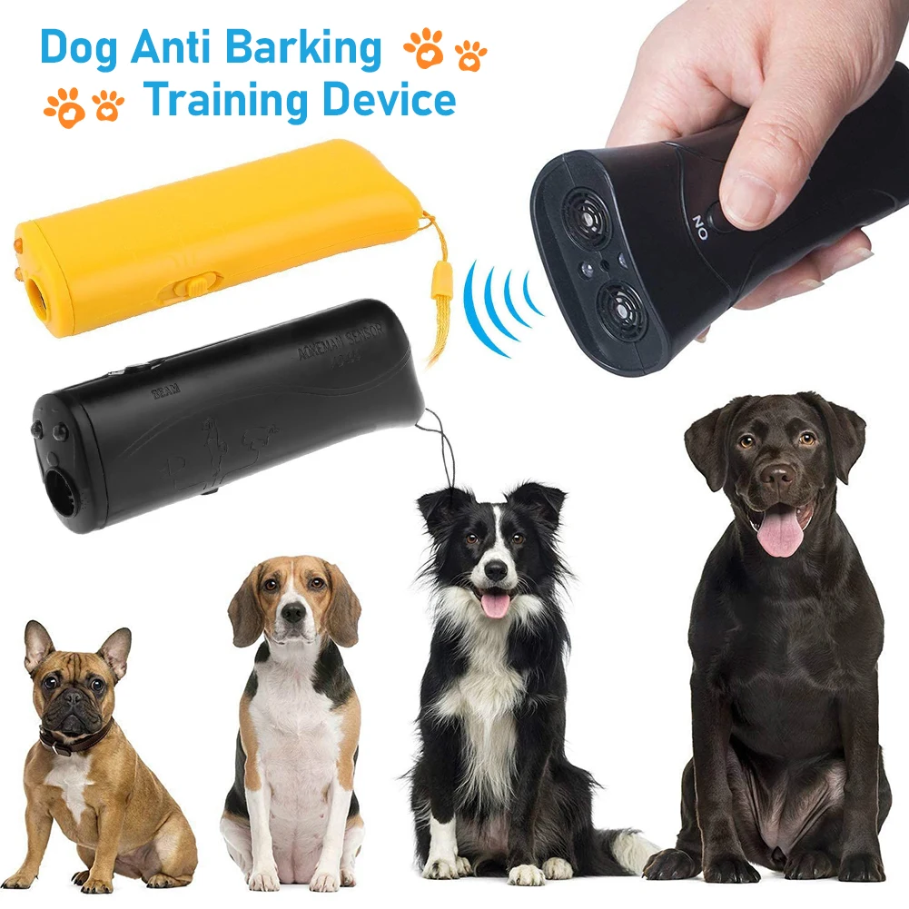 1pc Dog Repeller LED Ultrasonic From Dogs Anti Barking Device Dog Repeller Training Device Pet Dog Control Trainer