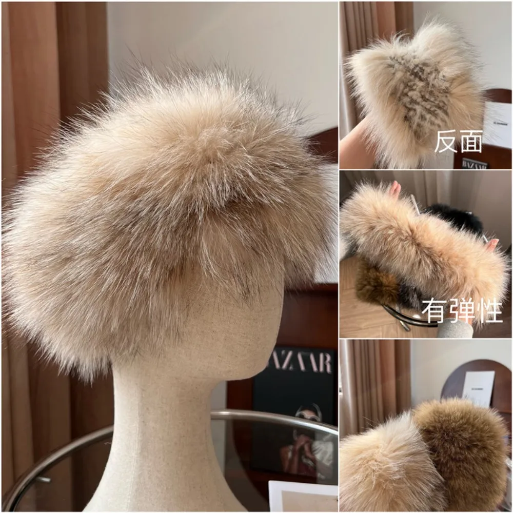 women-elastic-knitting-real-fox-fur-headbands-fluffy-fur-scarf-ring-winter-warm-soft-fur-women's-hair-accessories-crazy-scarves