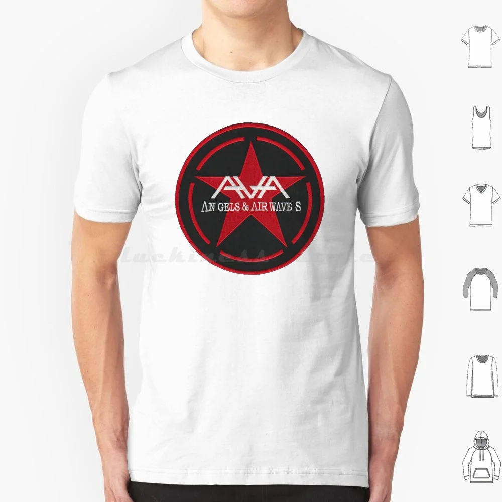 Black And Red Logo T Shirt Cotton Men Women Diy Print Music Punk Angels And Airwaves Band Pop Delonge Ava Moon