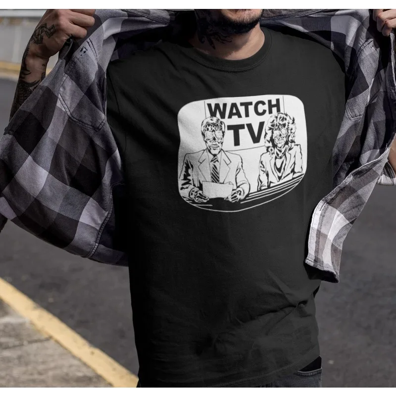 T-shirt « They Are Alive », T-shirt pour homme pour regarder la télévision, nouveau T-shirt unisexe d'été