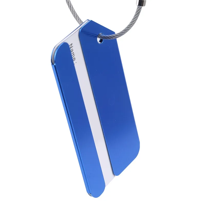 

Solid Color Portable Luggage ID Tag For Men Women Suitcase Name Address Label Travel Anti-lost Bag Mark Accessory