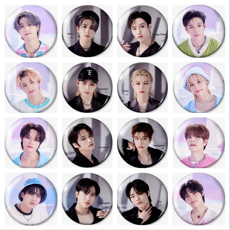 Kpop New Album 5-STAR Pins Badge Fashion Cute Character Pin Brooch Accessories for Clothes Hat Backpack Decoration Collect