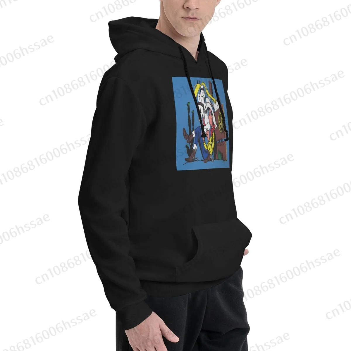 Lucky Luke Anime Cartoon Cowboy Autumn Winter Fashion Hoody Men Woman Hoodies Sweatshirts