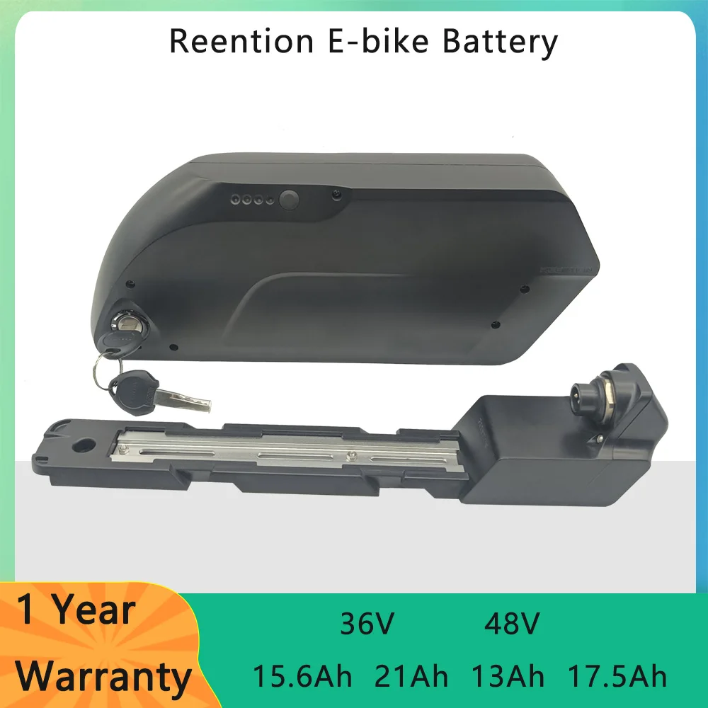 36V 48V Reention Tiger Shark E-bike Battery 21Ah 17.5Ah Down Tube Electric Bike li-ion Battery Pack