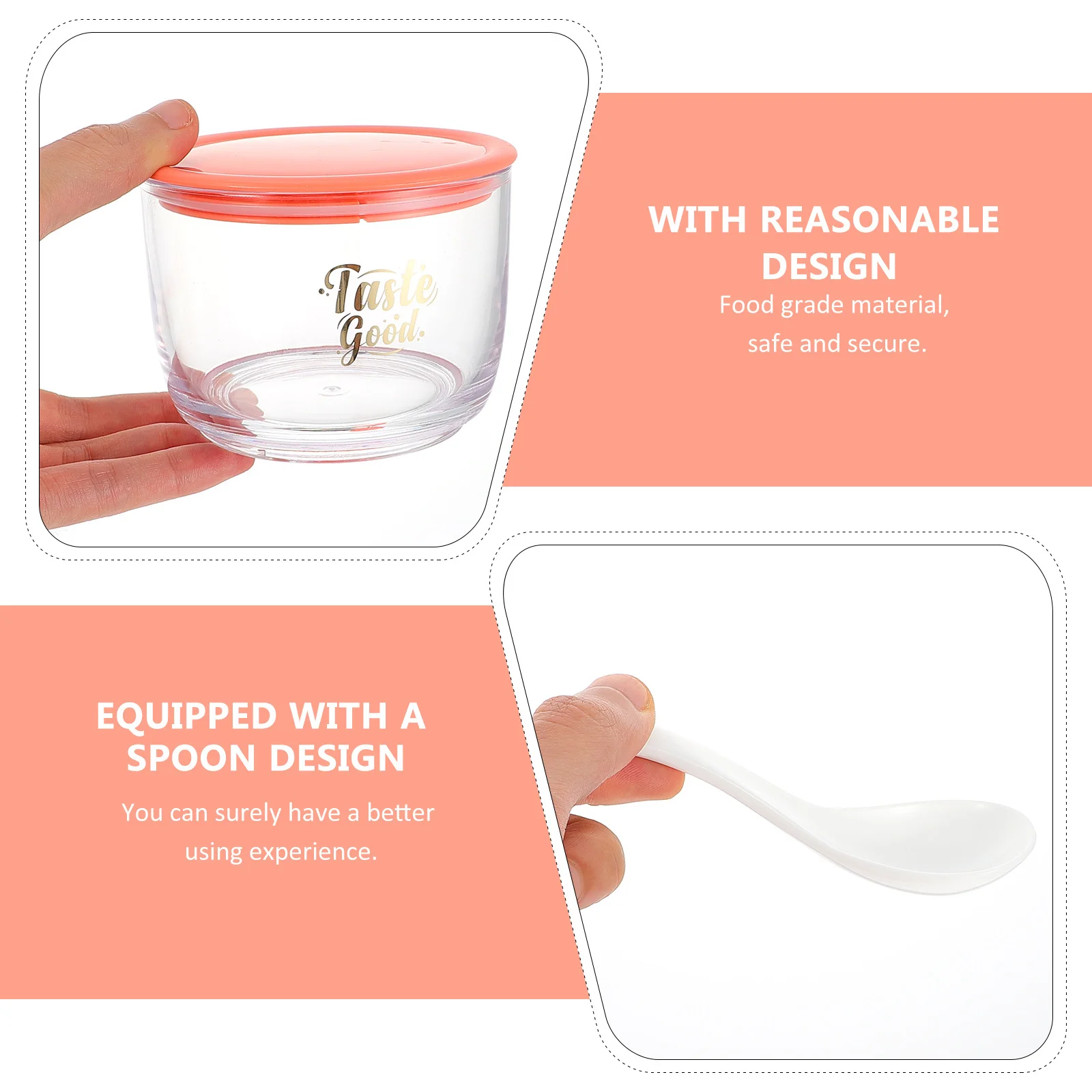 

1 set 1 Set Kids Breakfast Cup, Combined Milk Complementary Food Box, Portable Children Food Container, Pp As Material,