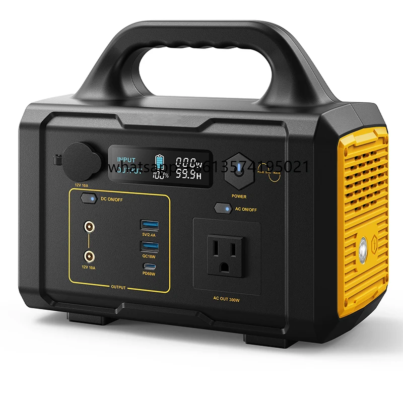 

Customized Portable Home Backup Outdoor Camping Solar Generator 300W Portable Power Station with 100W Solar Panels