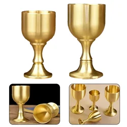 15ml 25ml 30ml 55ml Vintage Brass Mug Red Wine Cup Smooth Edge Water Beer Drinkware Cocktail Glass Wine Set For Party Home