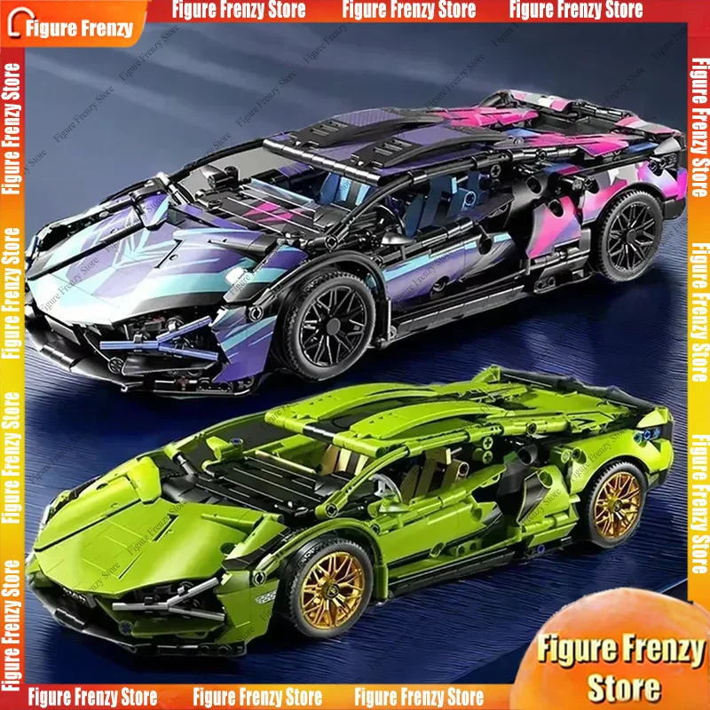 

Spot SaleTOYLINX 1280Pcs Technical Building Blocks Racing Car Mol Remote Control Electric RC Car Version Optional Construction T