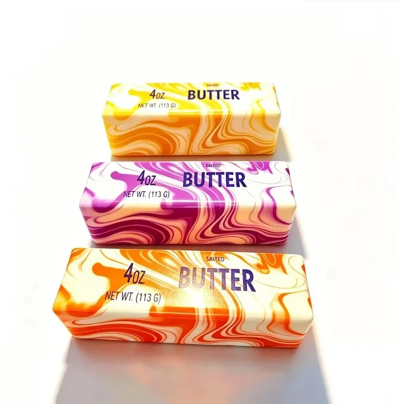 Bunte, langsam aufsteigende Butter-Squishies: Sensorisches Stressabbau-Spielzeug-Set – Weiche & dehnbare Quetschfiguren für Partygeschenke – Detail 1